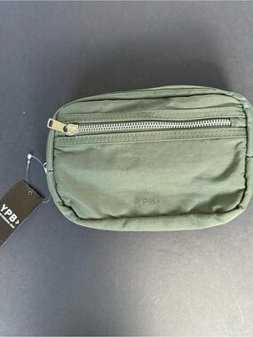 New with tags! YPB Olive Green Men’s Belt Bag with Front Zip Pocket
